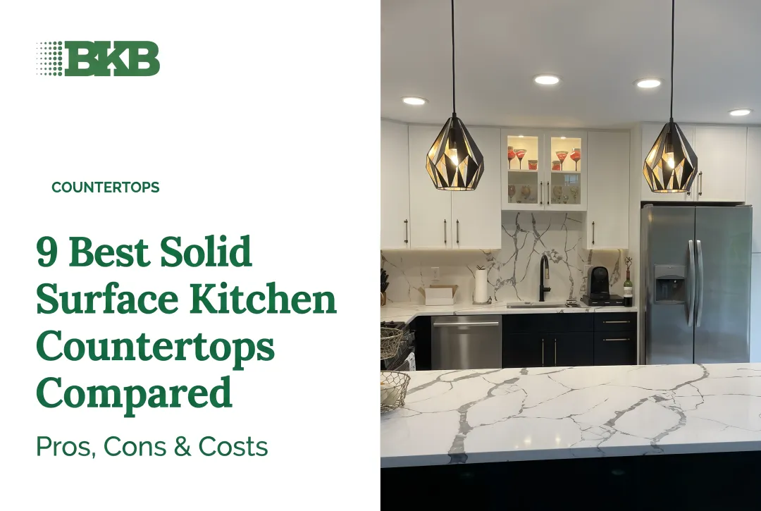 9 Best Solid Surface Kitchen Countertops Compared: Pros, Cons & Costs
