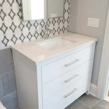 Modern 30 inch bathroom vanity with sink