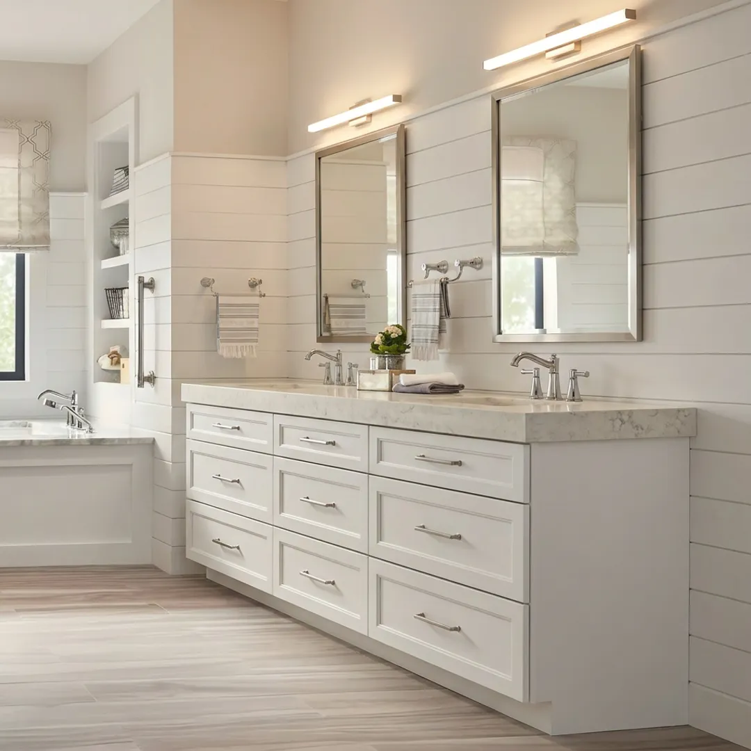 Double Sink Bathroom Vanities with Tops