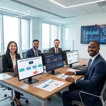 Security team using privacy incident management software for coordinated breach response