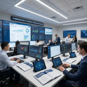 Privacy incident management software dashboard showing real-time data breach monitoring and response coordination