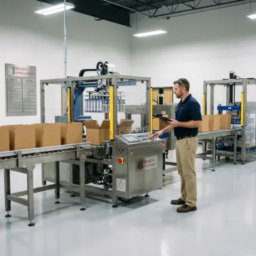 Automatic case packing line integration process