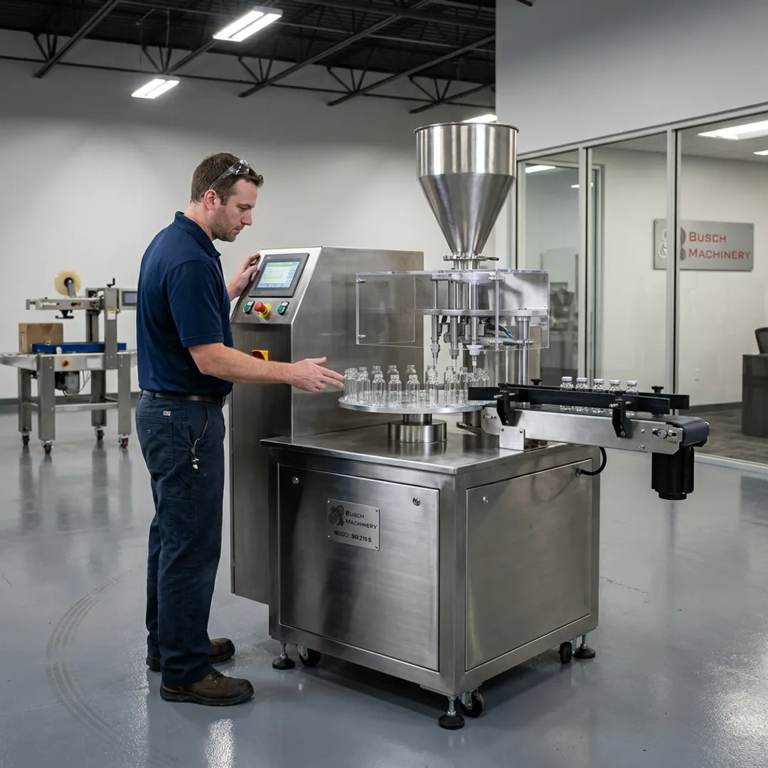 Vial powder filling machine inspection