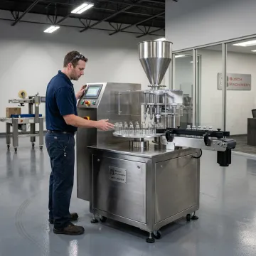 Vial powder filling machine inspection