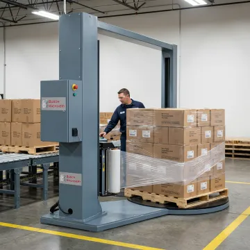 Industrial Manufacturing stretch wrapping
