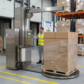 Pharmaceutical industry pallet wrapping