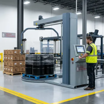 Chemical & Cosmetics industry pallet wrapping