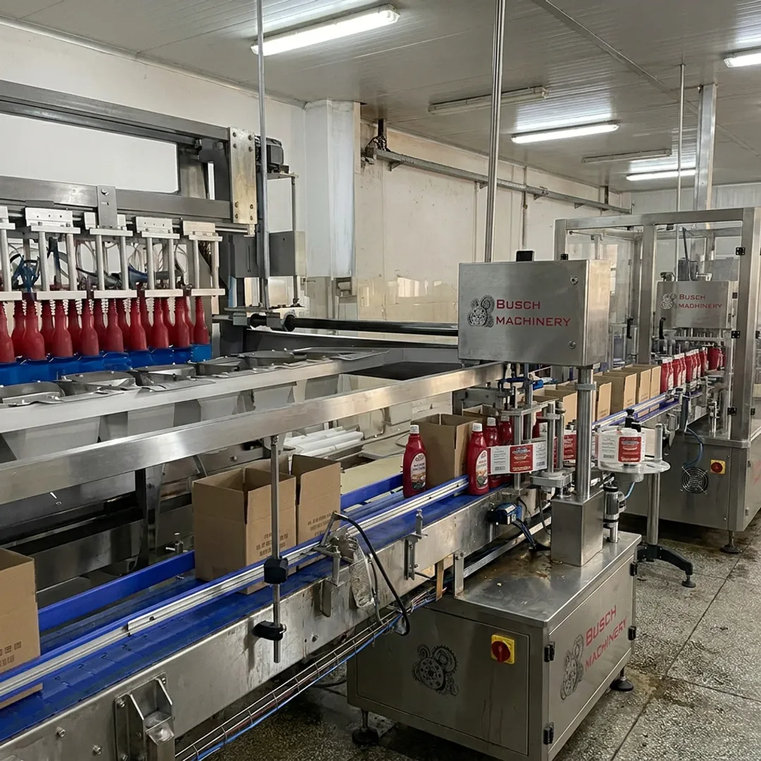 Food packaging equipment on production line