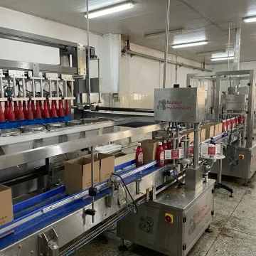 Food packaging equipment on production line