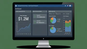 Parcel spend intelligence dashboard displaying carrier cost savings and negotiation outcomes