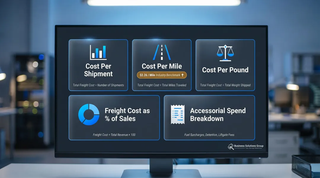 Five key transportation spend KPIs every shipper should track and benchmark