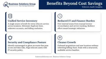Four operational benefits of a telecom audit beyond direct cost savings
