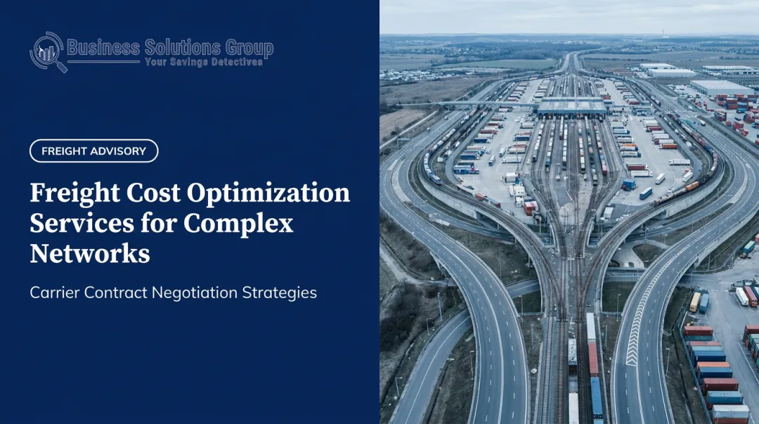 Freight Cost Optimization Services for Complex Networks
