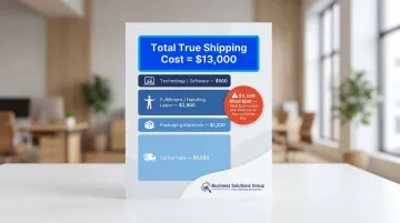 True all-in shipping cost breakdown formula with four cost components