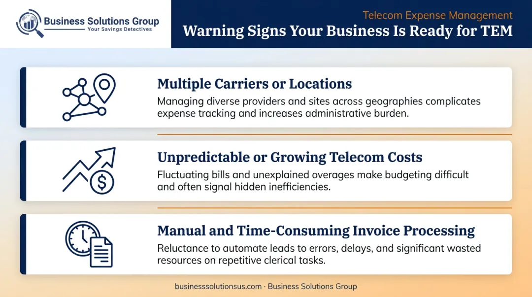 Three warning signs your business needs telecom expense management now