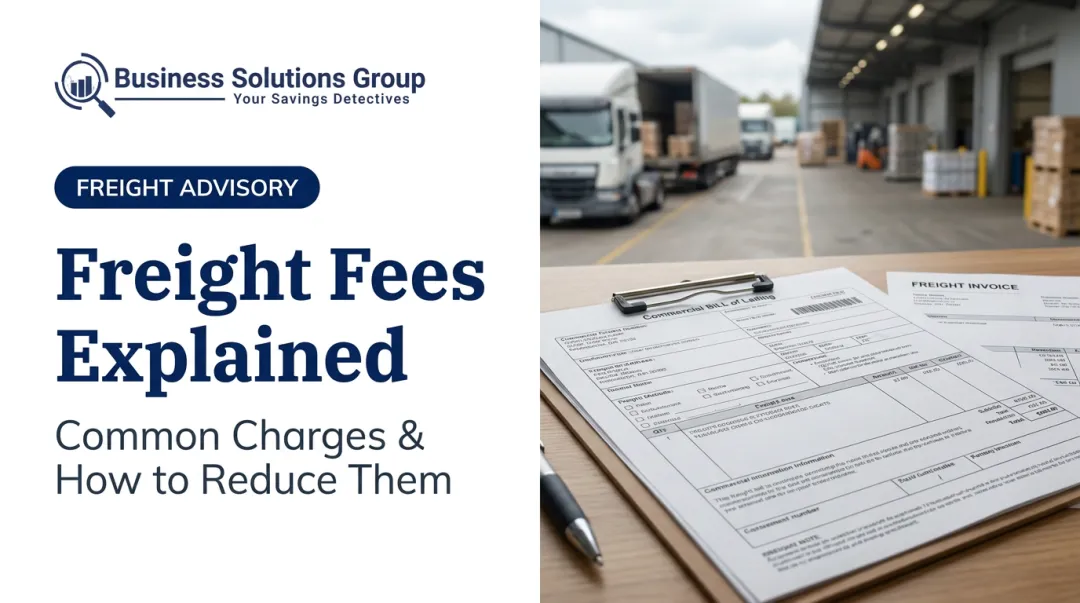 Freight Fees Explained: Common Charges & How to Reduce Them