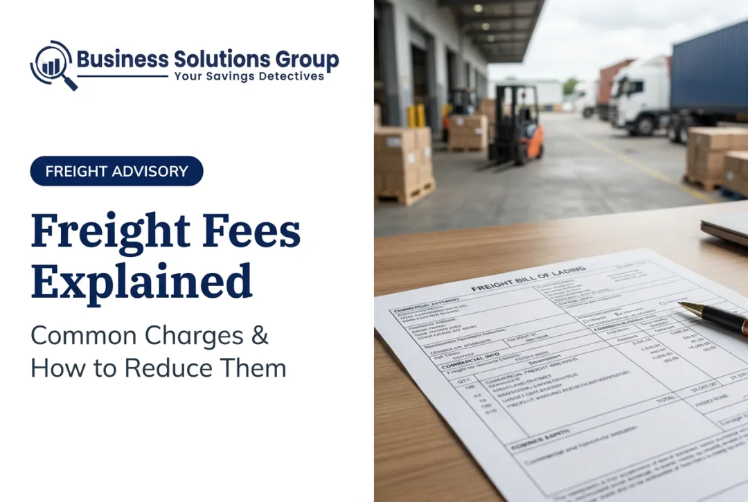 Freight Fees Explained: Common Charges & How to Reduce Them