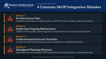 Four common demand planning S&OP integration mistakes and how to avoid them