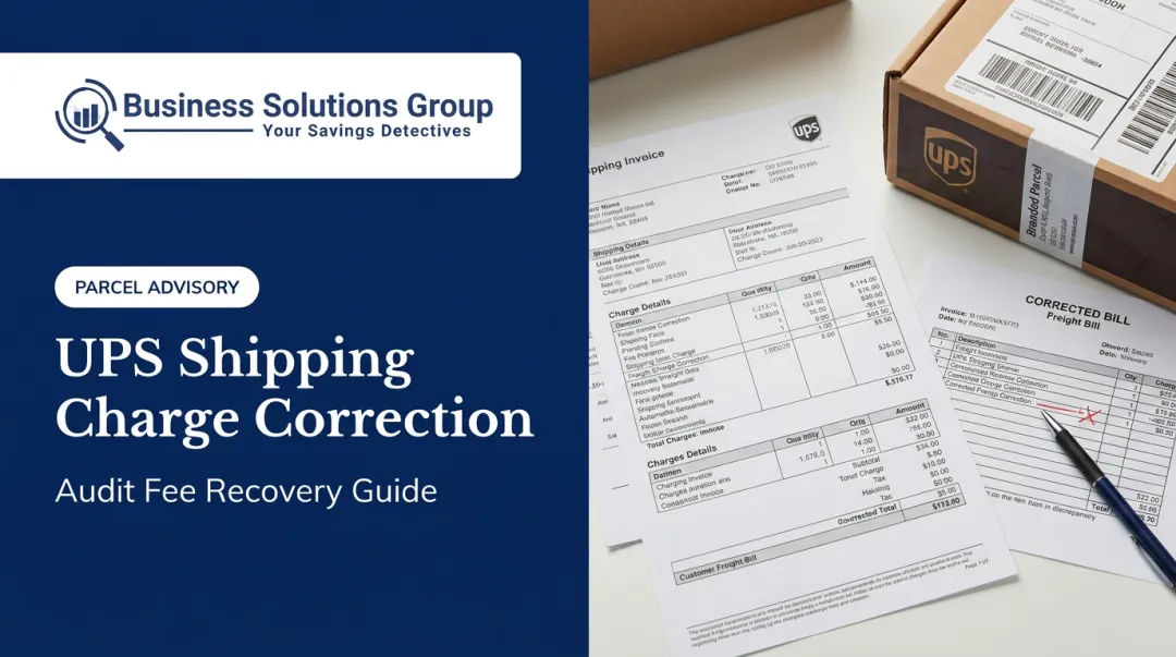 UPS Shipping Charge Correction: Audit Fee Recovery Guide