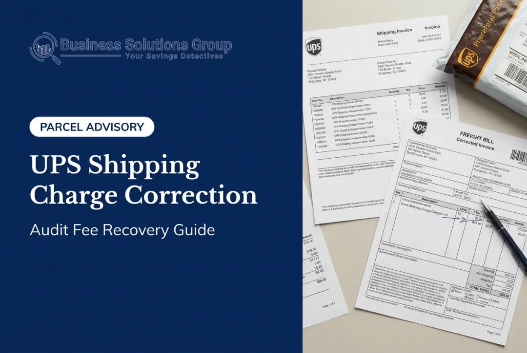 UPS Shipping Charge Correction: Audit Fee Recovery Guide