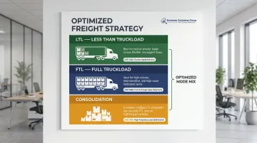 Mixed freight mode strategy combining LTL FTL and consolidation approaches