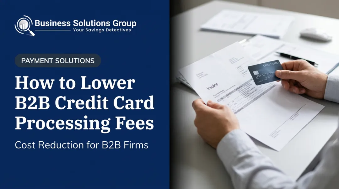 How to Lower B2B Credit Card Processing Fees