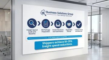 Freight carrier contract negotiation process from bid preparation to final award timeline