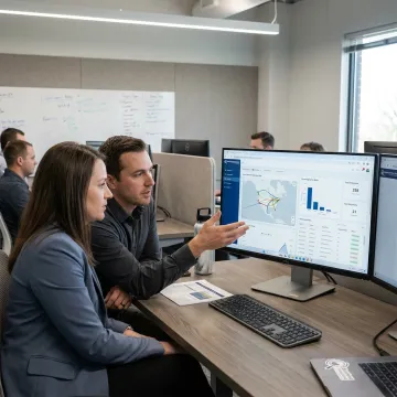 AI logistics delivery management dashboard