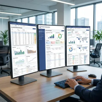 Dashboard for accounting and inventory management software