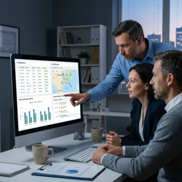 LTL freight and supply chain software dashboard