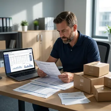 Shipping contract negotiation and parcel cost analysis dashboard
