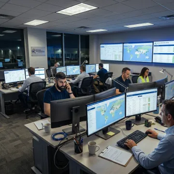 Transportation management software dashboard for dispatch operations