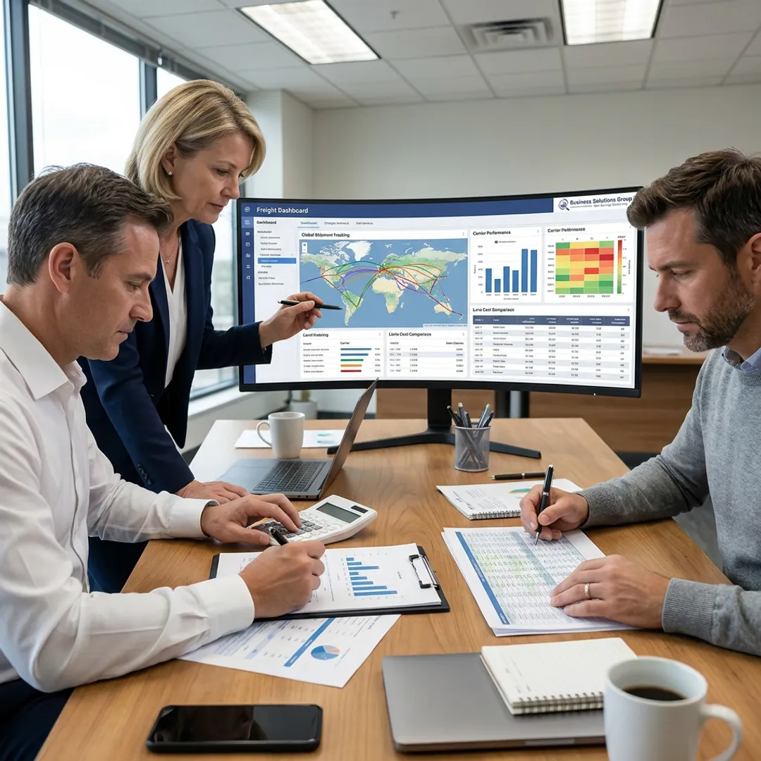 Managed freight operations dashboard and logistics planning