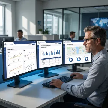Parcel spend analytics dashboard for shipping cost optimization