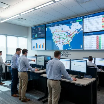 Transportation management software dashboard for LTL and FTL freight