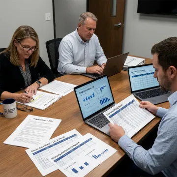 Freight contract negotiation consulting meeting