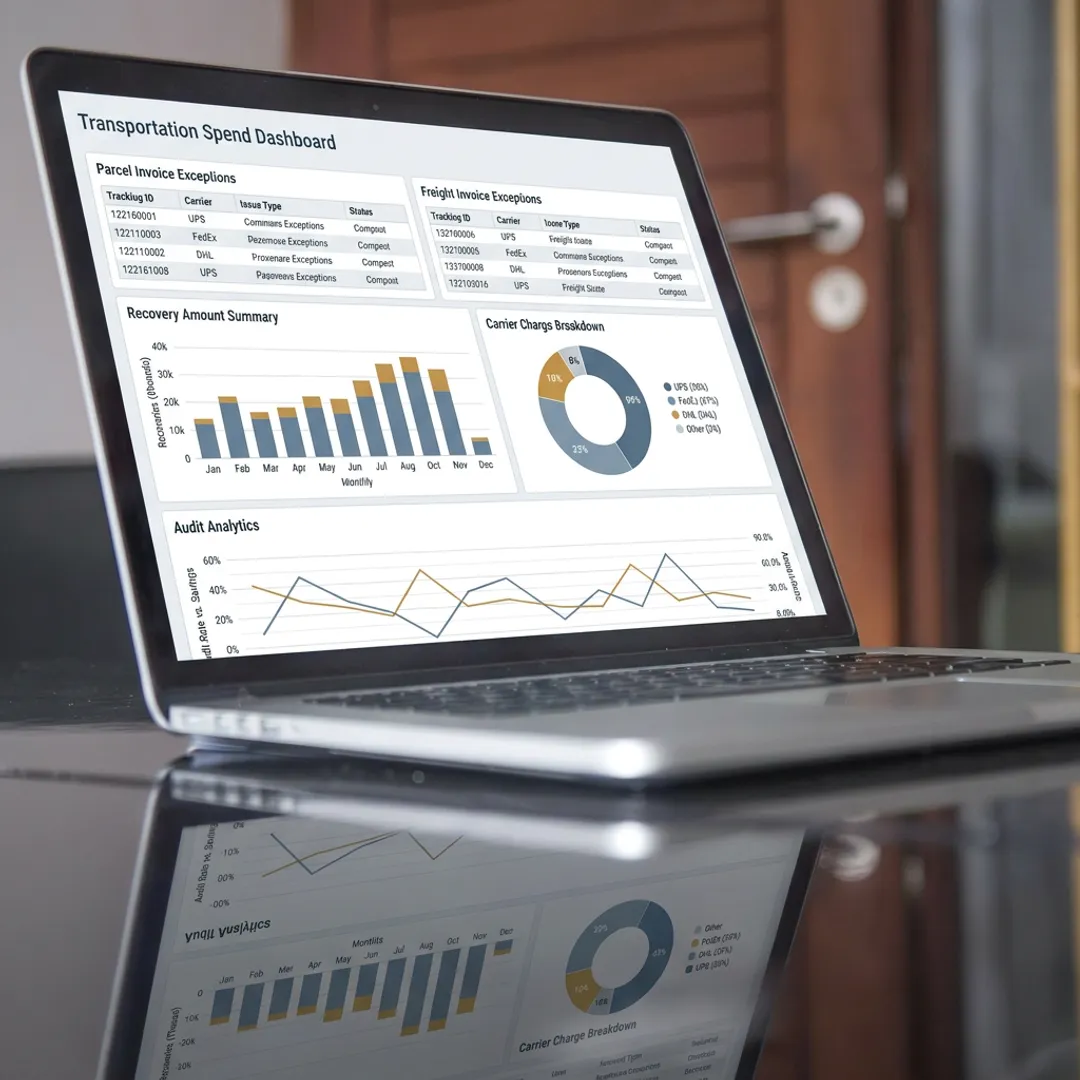Freight billing audit dashboard