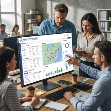 Freight management software dashboard for FTL and LTL shipping