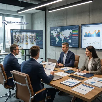 3PL consulting team reviewing logistics operations