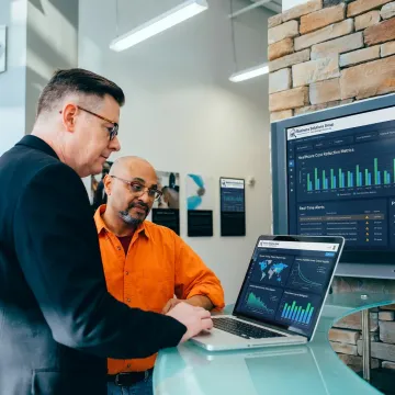 Healthcare supply chain software dashboard