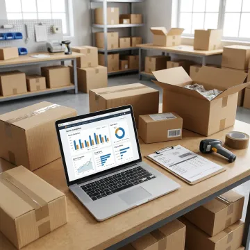Ecommerce shipping operations dashboard and parcel fulfillment