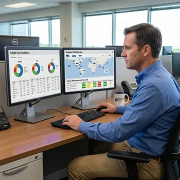 Freight analytics and transportation planning dashboard