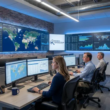 Enterprise logistics management dashboard and shipping operations