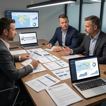 Freight strategy meeting with shipping analytics