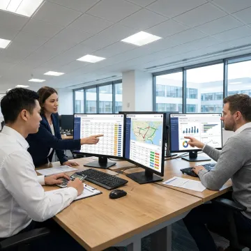 LTL freight dispatch team managing shipments