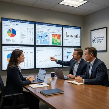 Supply chain consultants evaluating cost and resilience strategy