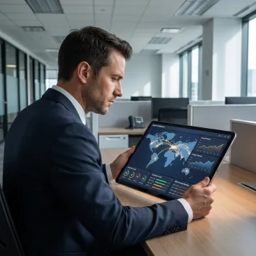 Analyst using transport planning software