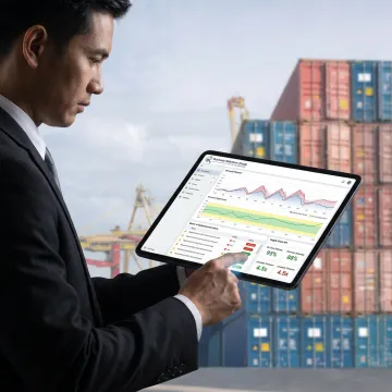 Inventory planning software in use