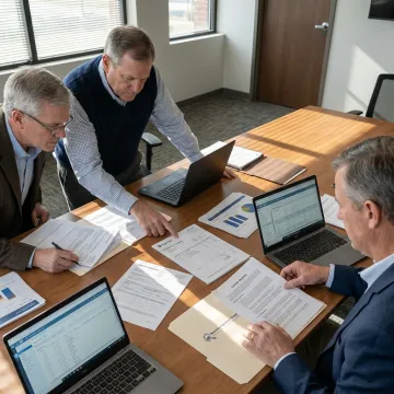 Team validating freight invoices before payment