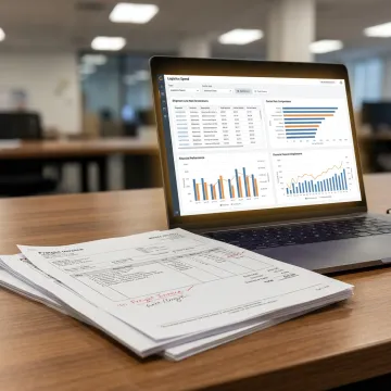 Freight invoice audit and logistics cost dashboard